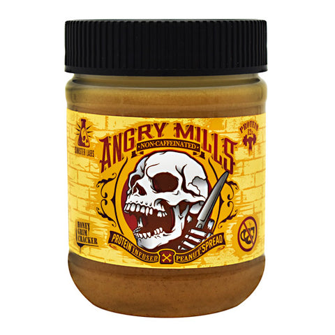 Angry Mills Peanut Spread, Honey Grim Cracker, 12 oz (340 g)