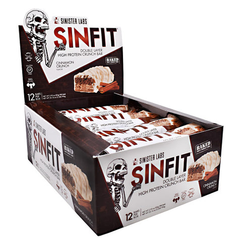 Sinfit Bar, Cinnamon Crunch, 12 - 2.93 oz (83g) per bar