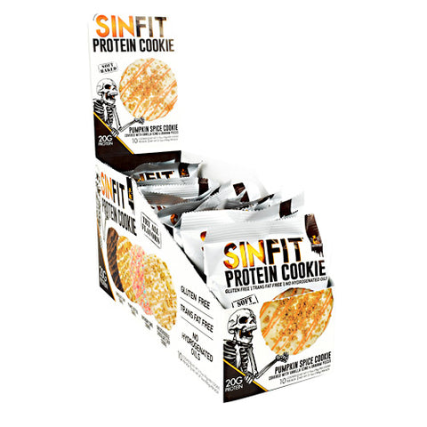 Sinfit Cookie, Pumpkin Spice, 10 - 2.75oz (78g) Per cookie