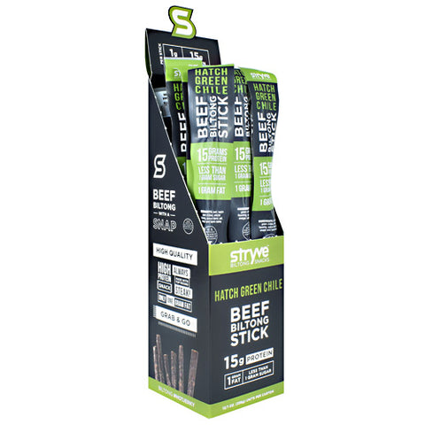 Biltong Beef Stick, Hatch Green Chile, 12 (1 oz.) Sticks