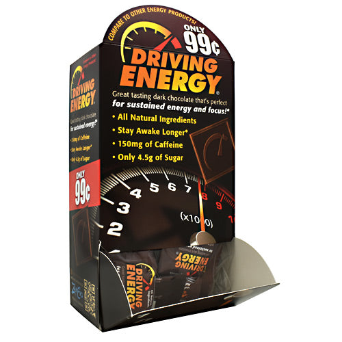 Driving Energy, Dark Chocolate, 50 (0.35oz) Pieces