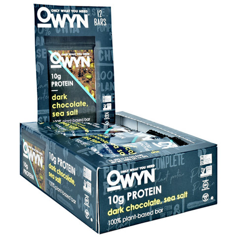 Owyn Bar, Dark Chocolate Sea Salt, 12 - 50 G Bars