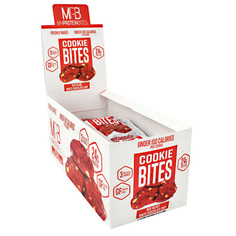 Cookie Bites, Red Velvet White Chocolate Chip, 8 (3 pack) Cookies