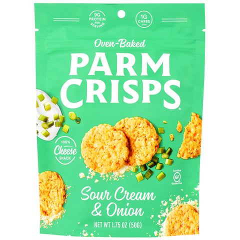 Parmcrisps, Sour Cream & Onion, 6 - 1.75 OZ (50g) Bags