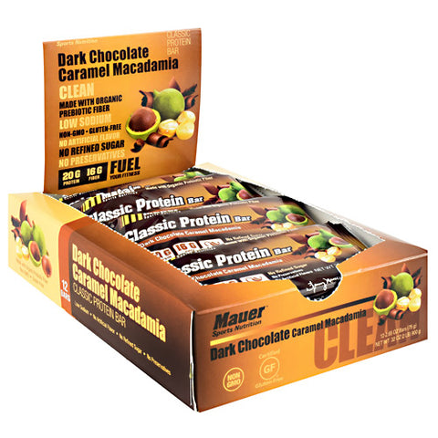 Classic Protein Bar, Dark Chocolate Caramel Macadamia, 12 (2.65 oz) Bars